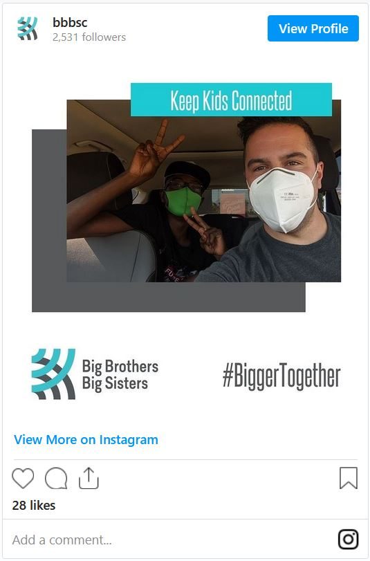 Big Bros Sis Instagram Post