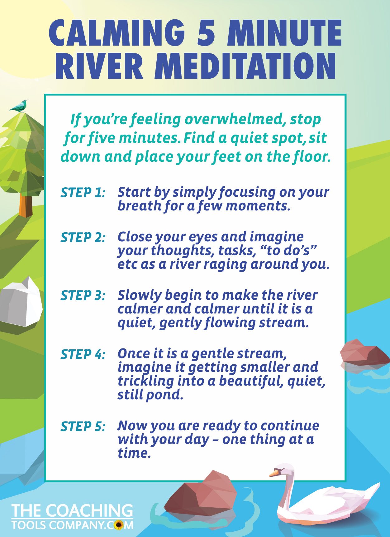 Calming Meditation Graphic