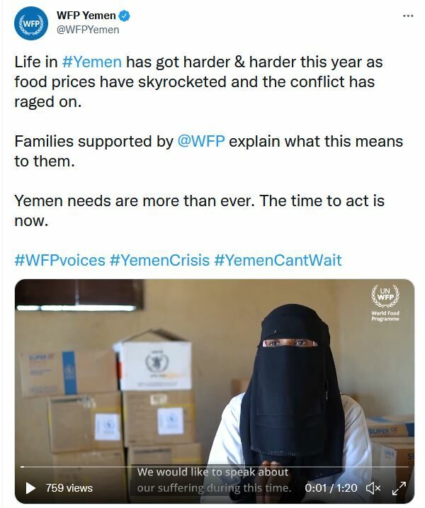 Yemen Twitter Post and Link