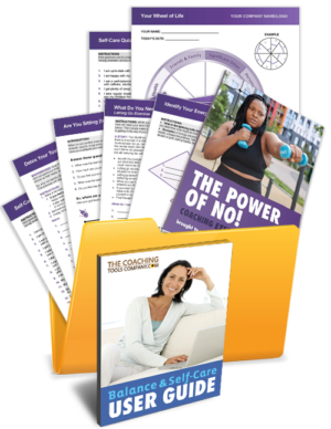 Life Balance and Self-Care Tools, Forms, Exercises, Templates in a Folder