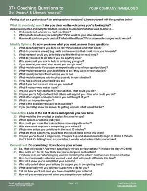 Coaching Questions to Get Unstuck