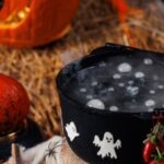 bubbling cauldron, symbolising creativity and transformation.